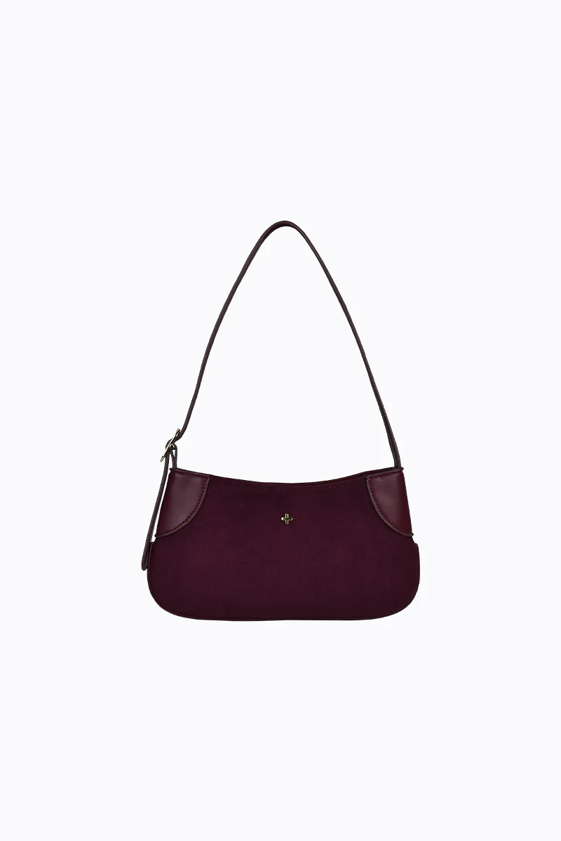 Glinda - Berry Faux Suede