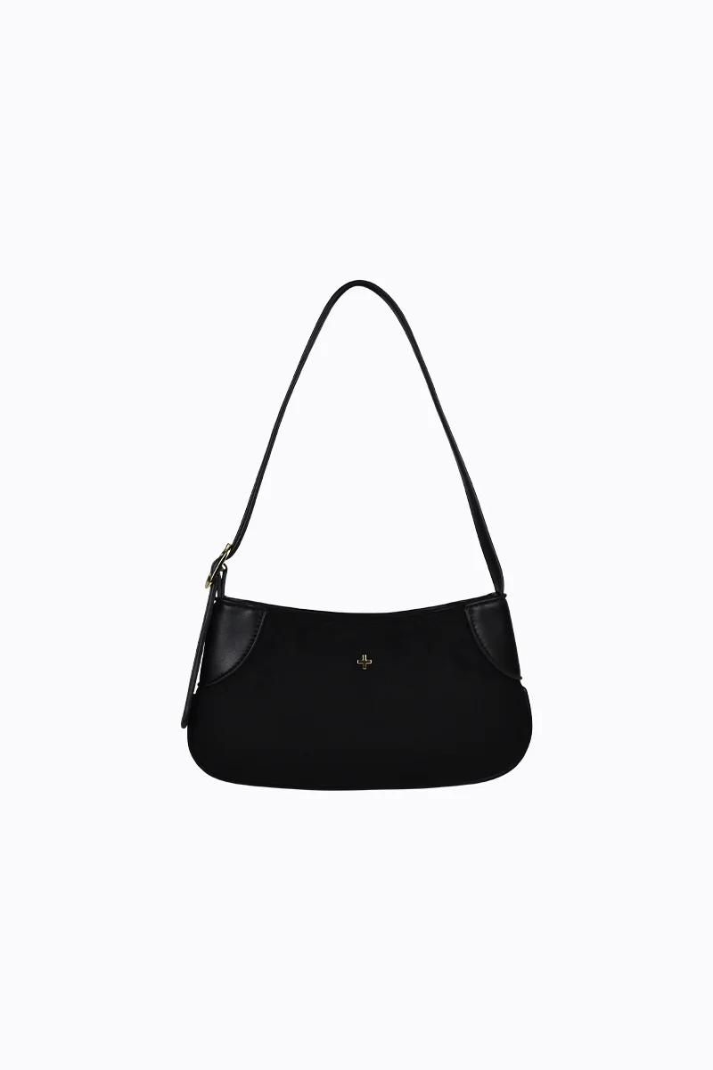 Glinda - Black Faux Suede