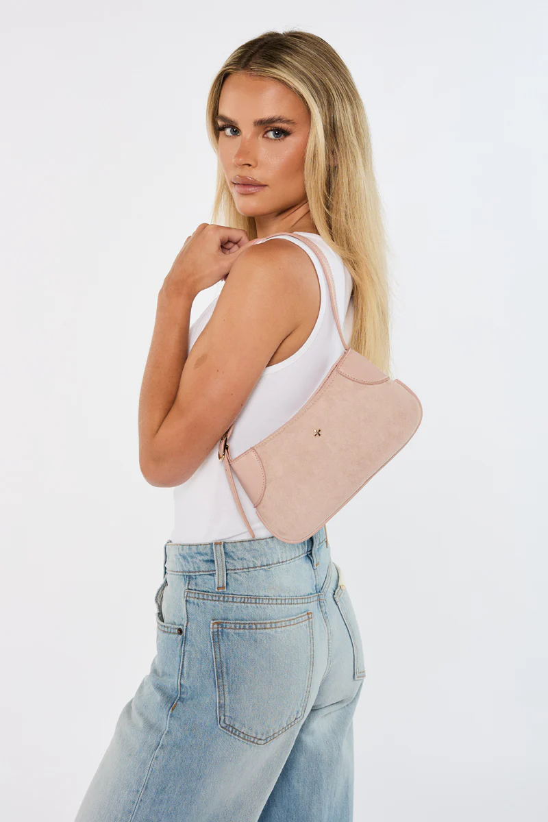 Glinda - Pink Faux Suede - Image 2