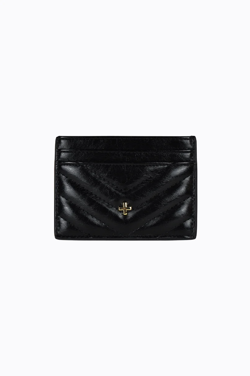 Izzy - Black Quilted Crinkle
