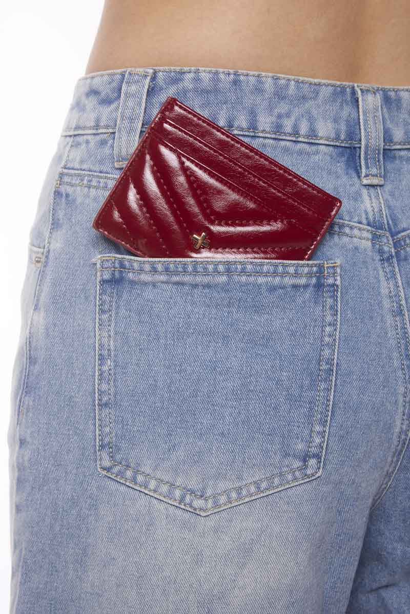 Izzy - Cherry Quilted Crinkle - Image 2