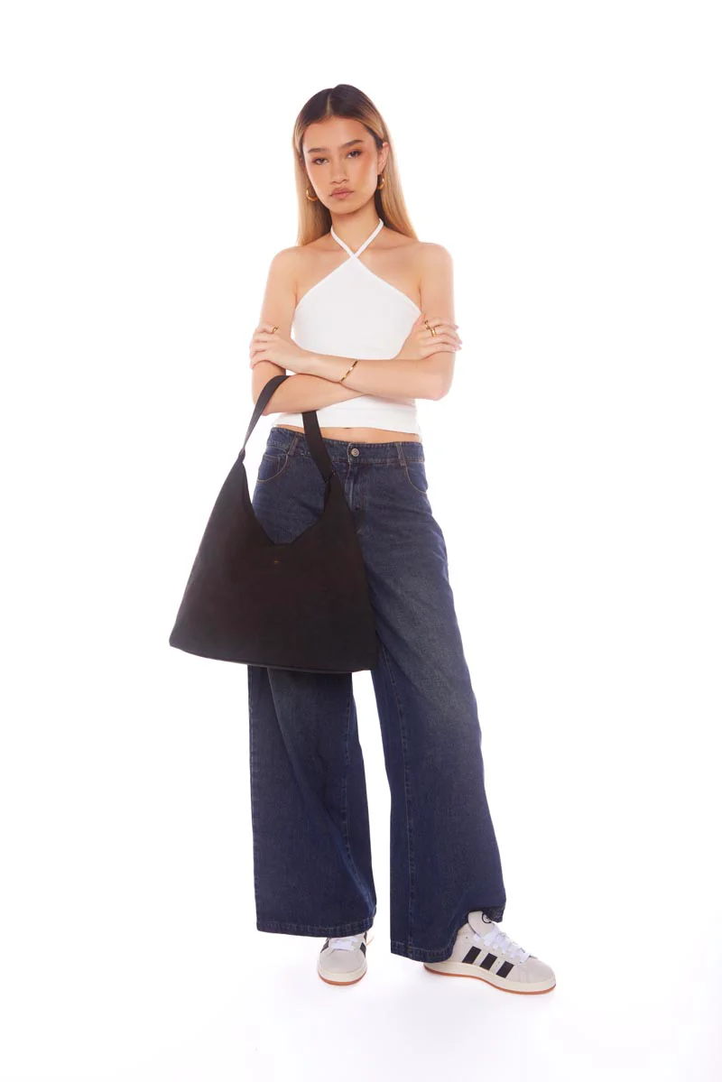 Jami - Black Faux Suede - Image 4