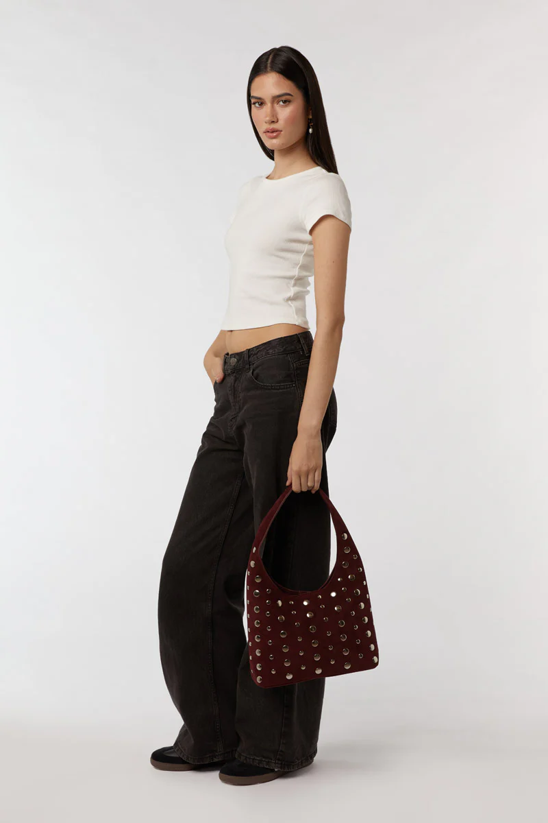 Jenni - Merlot Faux Suede - Image 5