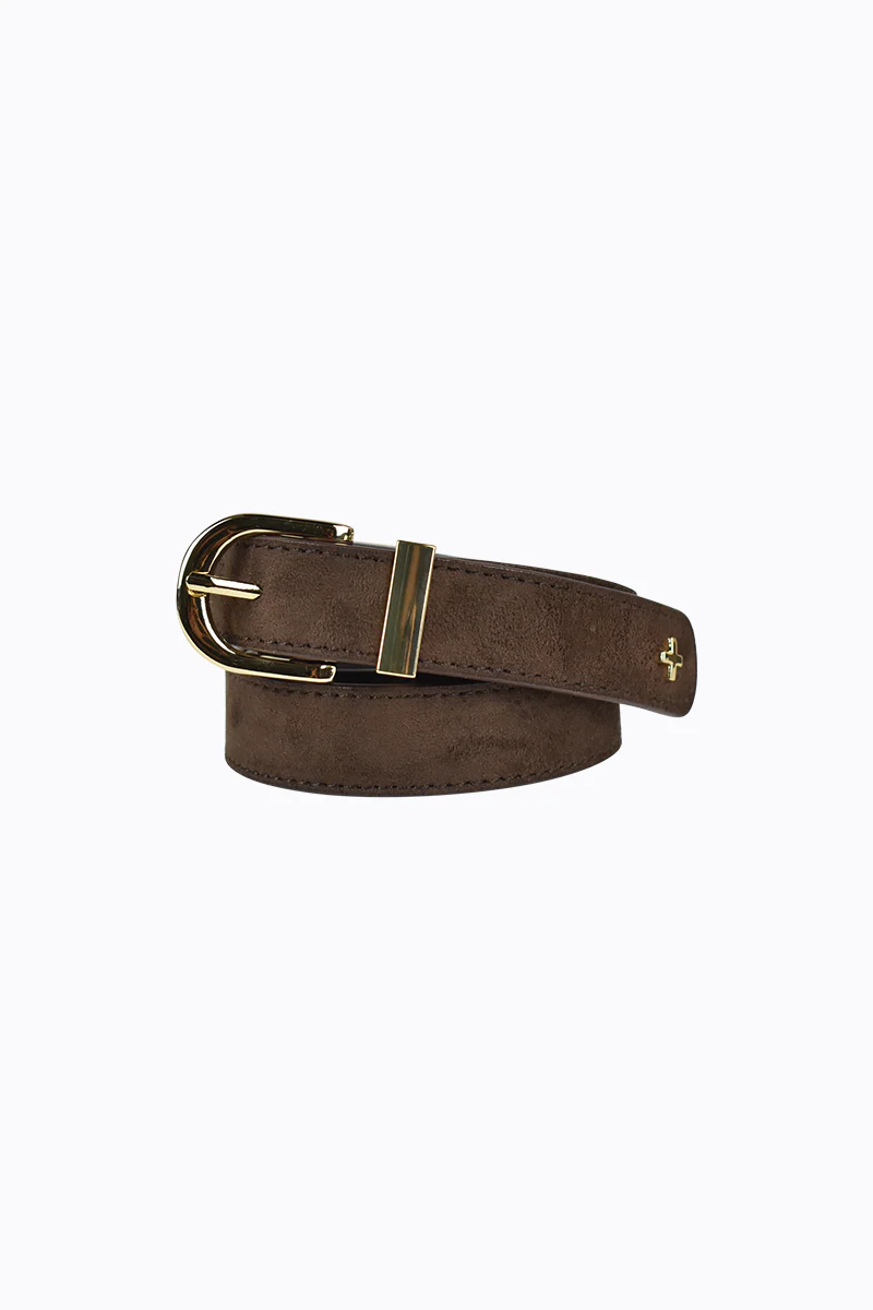 Kendrick - Chocolate Faux Suede