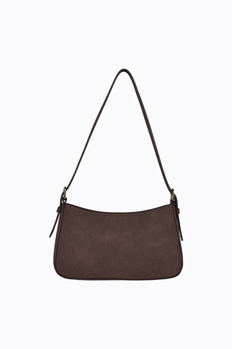 Lilu - Chocolate Faux Suede - Image 4