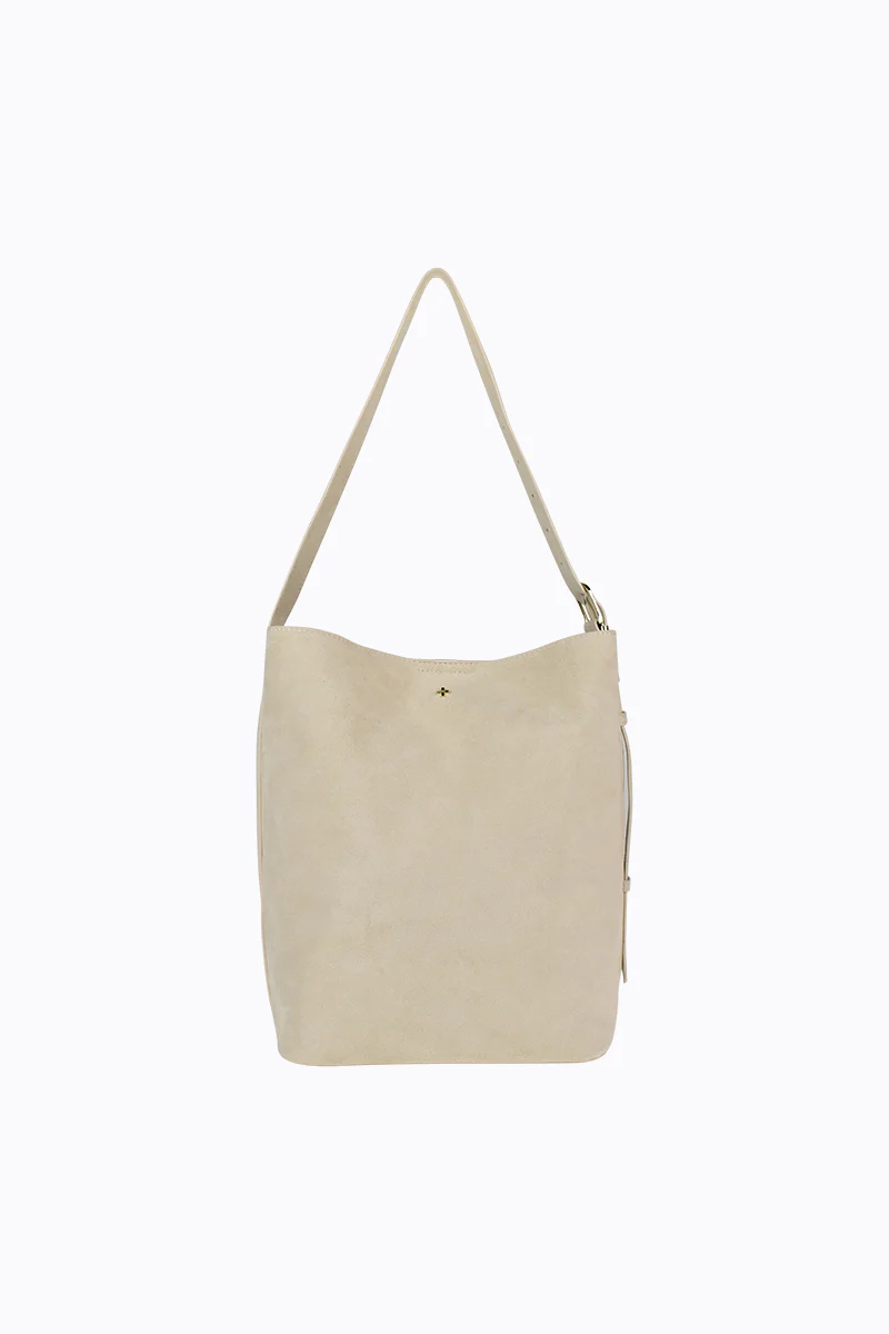Mooki - Beige Faux Suede