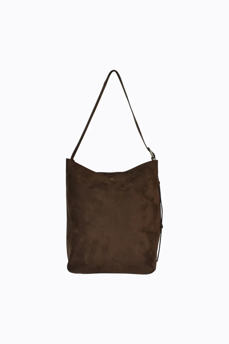 Mooki - Chocolate Faux Suede