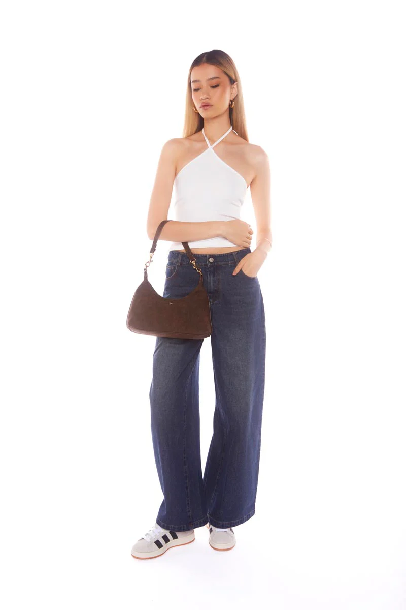 Peach - Chocolate Faux Suede - Image 6